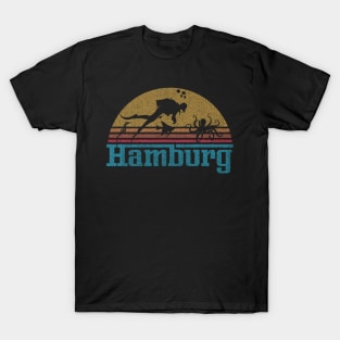 Hamburg Germany Sunset Scuba Diving Design T-Shirt